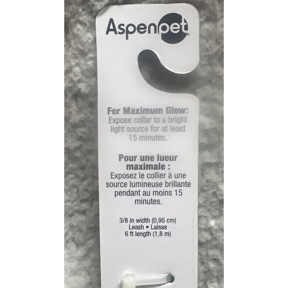 AspenPet MaxGlow Leash Aspen‎ Pet Max Glow Dog Size Small S 6 ft NWT